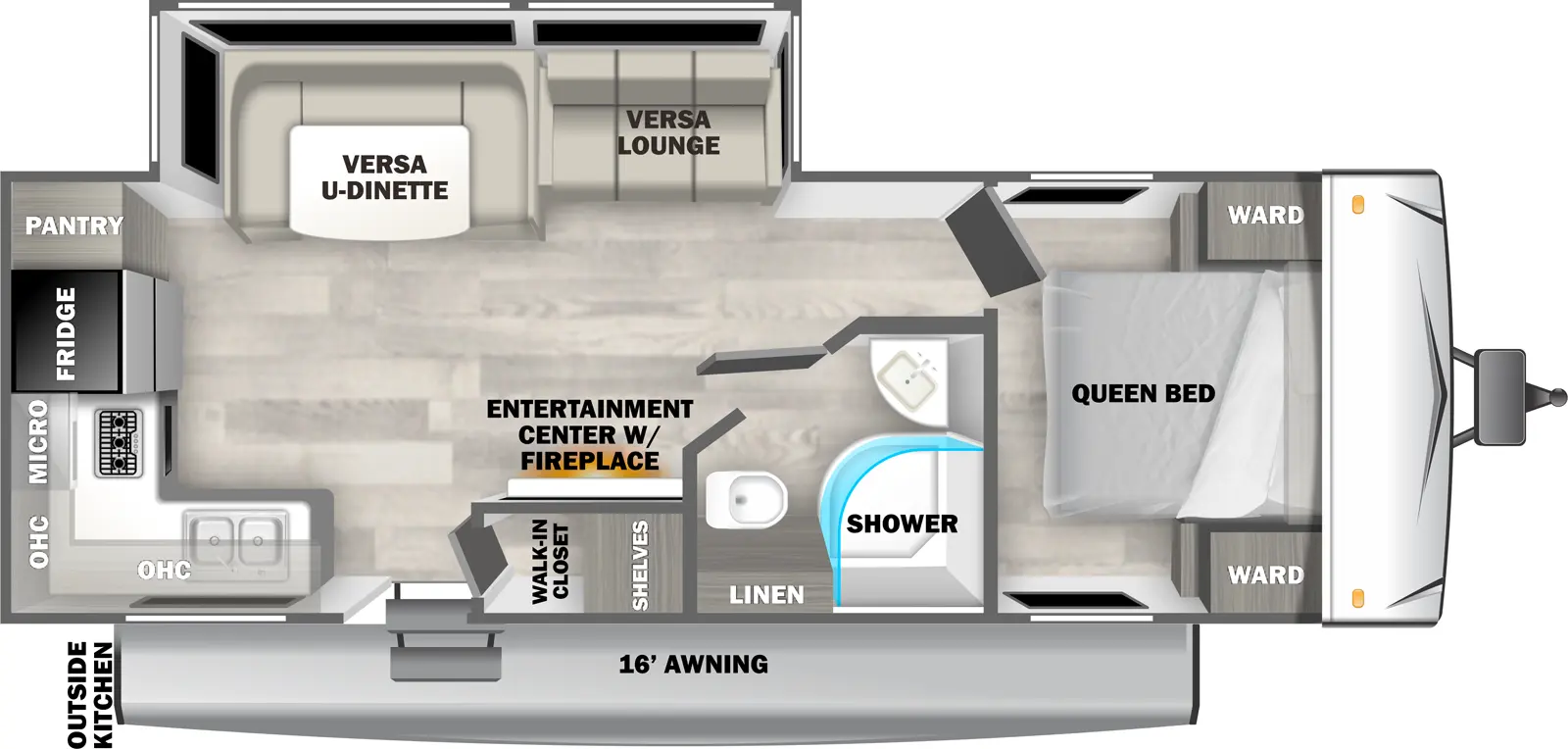 Evo West 2510RK Floorplan